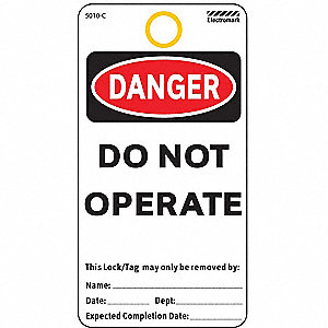 Lockout Tags