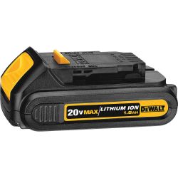DEWALT DCB201, BATTERY PACK-COMPACT - 20V MAX LI-ION 1.5 AH DCB201