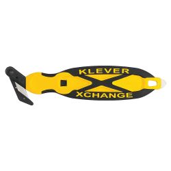 KLEVER EXCEL KCJXC30Y, KLEVER EXCEL SAFETY KNIFE - BLACK/YELL ONE SIDED 6-3/4" KCJXC30Y