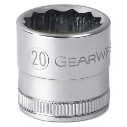 APEX GEARWRENCH 80754, SOCKET-STANDARD LENGTH 12PT - 19MM 1/2 DRIVE 80754