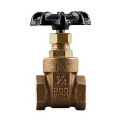 BOSHART INDUSTRIES 0818-05NL, GATE VALVE-THREADED 1/2" - NON-RISING STEM 200PSI NO LEAD 0818-05NL