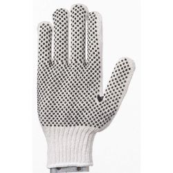 SUPERIOR GLOVE SQD-SML, GLOVE-COTTON/POLY SMALL - SURE-GRIP PVC DOTS ON PALM SQD-SML