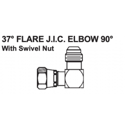 PAULIN / DOMINION FITTINGS DSW349-6, 3/8-3/8"STEEL ELBOW90'W/SWIVEL - FJICSWIVEL X MJIC 3903-6-6 DSW349-6