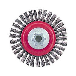 TYROLIT 20025272, WIRE WHEEL-STL/KNOTTED 5" - .020 X 1/4 WIDTH 5/8-11 ID 20025272