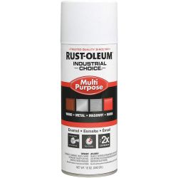 RUST-OLEUM 1690830, PAINT-IC ENAMEL FASTDRY 16 OZ - AEROSOL FLAT WHITE 1690830
