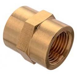 PAULIN / DOMINION FITTINGS D103-B, BRASS PIPE COUPLING 207P-4 - 1/4" D103-B