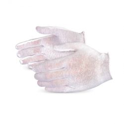 SUPERIOR GLOVE LL40, GLOVE-COTTON INSPECTORS LADIES - LISLE KNIT SLIP-ON SOLD/DZ LL40