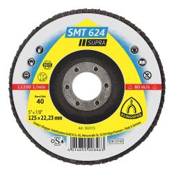 KLINGSPOR 322783, DISC-FLAP 7" X 7/8" 40 GRIT - SMT 624 322783