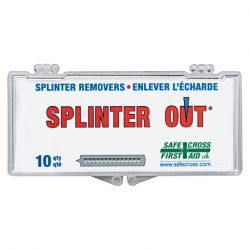 SAFECROSS FIRST AID 19181, SPLINTER OUT - 10/PKG 19181