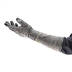 ANSELL 11270100, HYFLEX SLEEVE 10" SALT/PEPPER - 24 GA ANSI CUT LEVEL 2 11270100