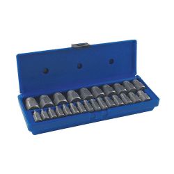IRWIN HANSON 53227, SCREW EXTRACTOR -MULTI SPLINE - 25PC 1/8" - 7/8" 53227