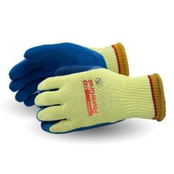 SUPERIOR GLOVE S10KLX9, GLOVE-LATEX COATED KNIT SHELL - POWERGRAB W/KEVLAR SIZE 9 S10KLX9