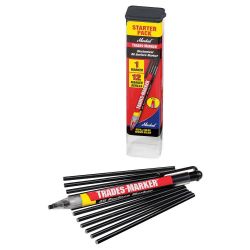 LACO MARKAL 96133, MARKER-TRADES BLACK - HOLDER WITH 12 REFILLS 96133