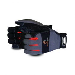 SUPERIOR GLOVE MXGBE/L, GLOVE-MECHANICS GRIPTION - LEATHER PALM LARGE MXGBE/L