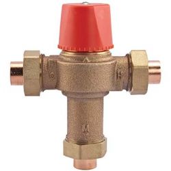 WATTS WATER TECHNOLOGIES LF1170-US12, 1/2" WATER/TEMPERING MIXING - VALVE HOT WATER TANK LEAD FREE LF1170-US12