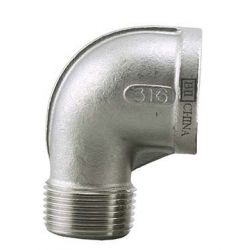 BOSHART INDUSTRIES SSH316SE-07, ELBOW- 90 DEG SS STREET 3/4 - TYPE 316 SSH316SE-07