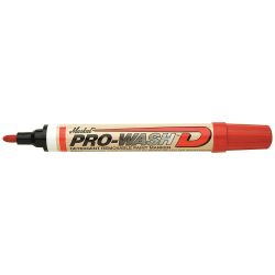 LACO MARKAL 97012, MARKER-PAINT PRO-WASH D - DETERGENT REMOVABLE RED 97012