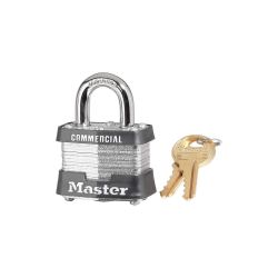 MASTER LOCK 3KA3554, PADLOCK-LAMINATED STEEL #3KA - 1-1/2 KEYED TO 3554 3KA3554