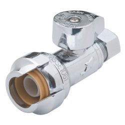 RELIANCE WORLDWIDE CORPORATION SHARKBITE 23037LFCA, STRAIGHT STOP-1/2"CTS X3/8COMP - LEAD FREE 23037LFCA