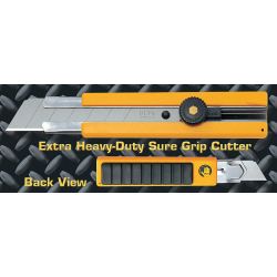 OLFA H-1, UTILITY KNIFE XHD -  25MM RUBBER INSET GRIP