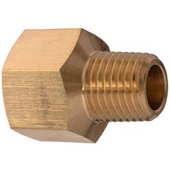 PAULIN / DOMINION FITTINGS D120-AA, BRASSPIPE ADAPTER FEMALETOMALE - REDUCING 222P-2-2 1/8" X 1/8" D120-AA
