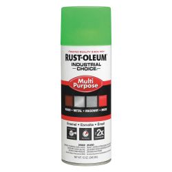 RUST-OLEUM 1632830, PAINT-IC ENAMEL FASTDRY 12 OZ - AEROSOL FLUORESCENT GREEN 1632830