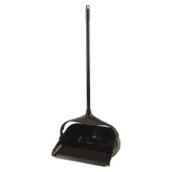 RUBBERMAID 253100BLA, DUST PAN-LOBBY PLASTIC BLACK - 11" X 12" X 36" 253100BLA