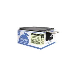 RALSTON 2554-01, GARBAGE BAG-PLASTIC (500/CS ) - 22" X 24" REG BLACK PREMIUM 2554-01