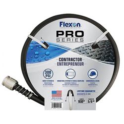 HOSE-CONTRACTOR INDUSTRIAL - 5/8" X 100' BLACK RUBBER/VINYL