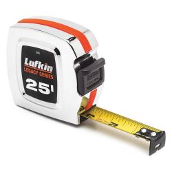 APEX CRESCENT LUFKIN L925, TAPE MEASURE-CHROME CASE - 25' X 1" L925