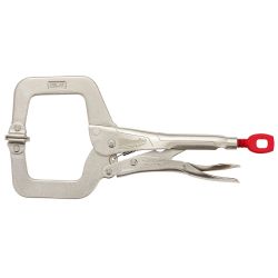 MILWAUKEE 48-22-3521, PLIERS-LOCKING C-CLAMP 11" - SWIVEL JAWS, TORQUE LOCK 48-22-3521
