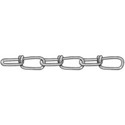 CHAIN,DBL,SS,SZ #1,155 LB LOAD 100