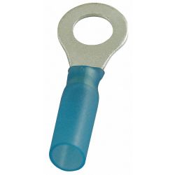 RING TERM,HEAT SHRK,1/4 IN.,1. 4 IN.,PK25