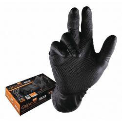 GLOVES 246 NITRILE 6MIL, BLACK 50PCE