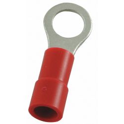 RING TERM,VINYL,#10,0.86 IN.,P K100