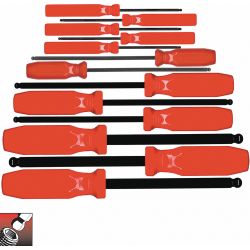 HEX SCREWDRIVER SET BALL SAE 1 3PC
