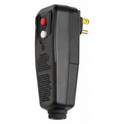 GFCI PLUG 15A BLACK AUTO RESET