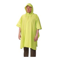 RAINCOAT W/DETACH HD,HI-VIZYLW/GRN