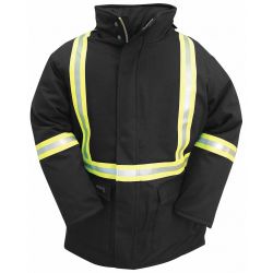 PARKA ARTIC BLACK DUCK W/REFLE CT