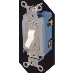 TOGGLE SWITCH HD SNG POLE 15A IVORY