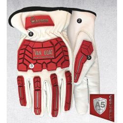 IMPACT RESISTANT GLOVES,WHITE, L,PR
