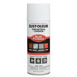 SPRAY PAINT,12 OZ,WHITE,SEMI GLOSS