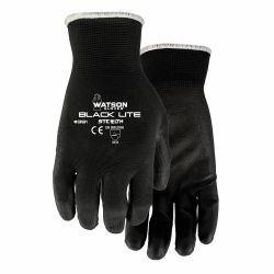 COATED GLOVES,BLACK,POLYESTER, XS,PR