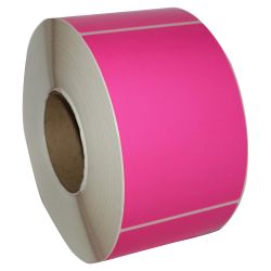 LABEL-CIRCLES 2" FLUOR. PINK