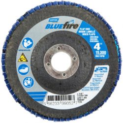 SAINT-GOBAIN NORTON 99052A, FLAP DISC - BLUEFIRE TYPE 29 - 4" X 5/8" 80GRIT 99052A