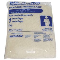 DENTEC 80-0682-0, TRIANGULAR BANDAGE - W/PINS - 40" (102CM) 80-0682-0