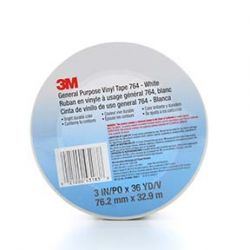 3M 7000123865, TAPE-VINYL WHITE - 3" X 36 YD 7000123865