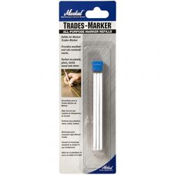 LACO MARKAL 96042, MARKER-ALL PURPOSE GREASE - PENCIL WHITE REFILLS 6PK 96042