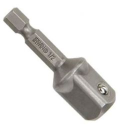 IRWIN 93795, EXTENSION-APEX ADAPTER 1/2" M - X 1/4" HEX X 2" LG 93795