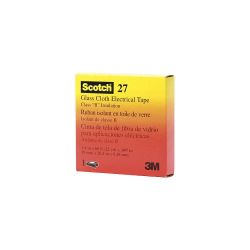 3M SCOTCH 27-34X66, TAPE-GLASS CLOTH WHITE - 3/4" X 66 FT 3M 27-34X66
